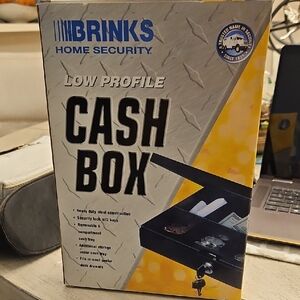 Brinks Home Security Cash Box with Key Lock